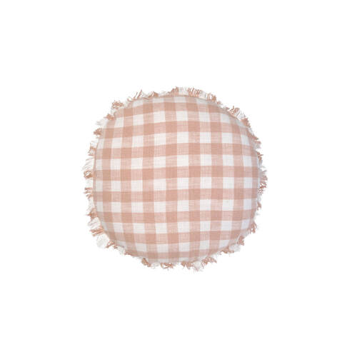 Linen House 45cm Tavola Pink Seat Cushion Home Decor Round