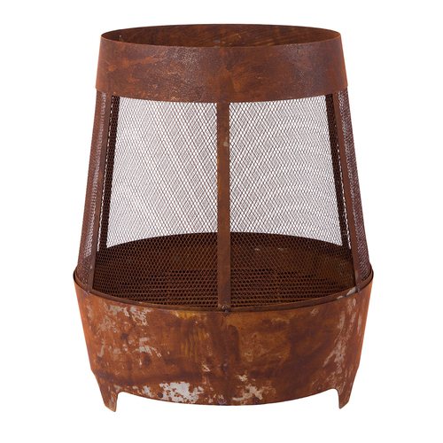 Glow 50cm Rotund Core Fire Pit Outdoor Heater - Rust