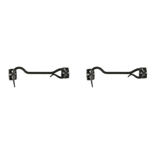 2PK Esschert Design Iron Door Hook Indoor/Outdoor Home Decor Small 15.7cm Black