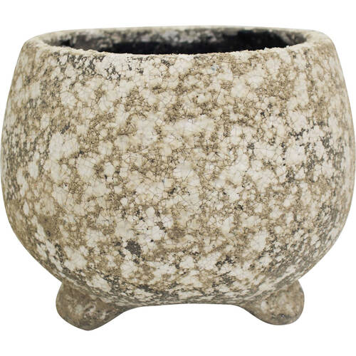 LVD Terracotta Indoor Decorative Planter Pot Round 25x19cm Mineral