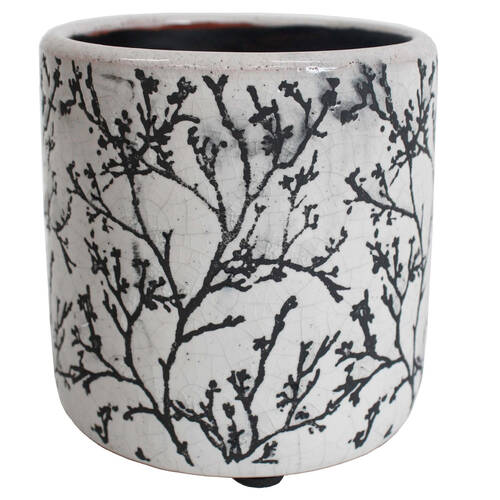 LVD Terracotta Decorative Straight Planter Pot 12.5x12.5cm Branching