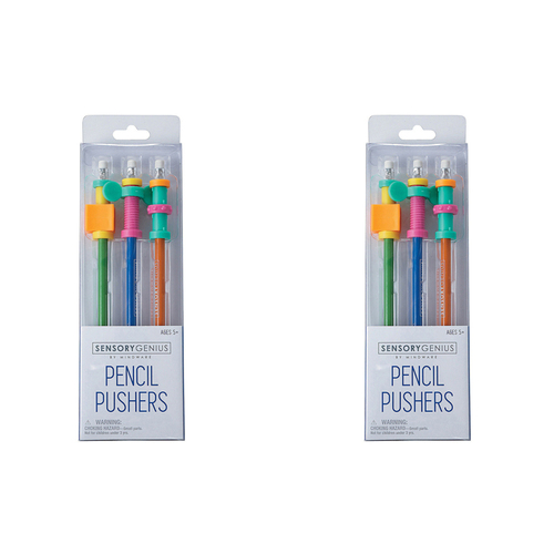 2x 3pc Mindware Sensory Genius Fidget Pencil Pushers Kids 5y+