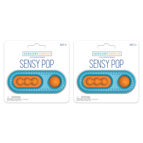 2x Mindware Sensory Genius Fidgety Sensy Pop Toy Kids 5y+