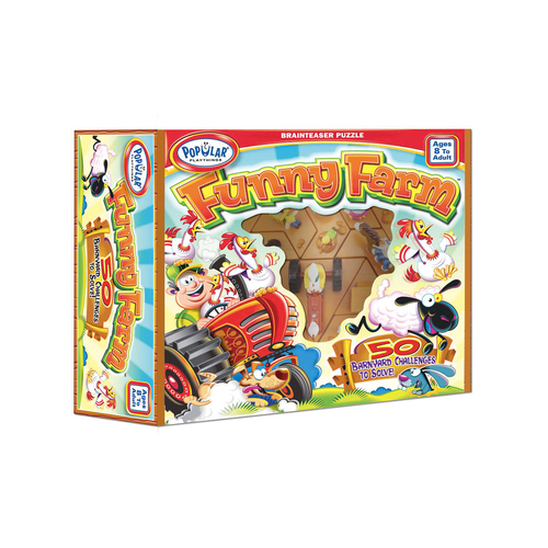 Popular Playthings Funny Farm Kids/Children Fun Play Puzzle Game 8y+