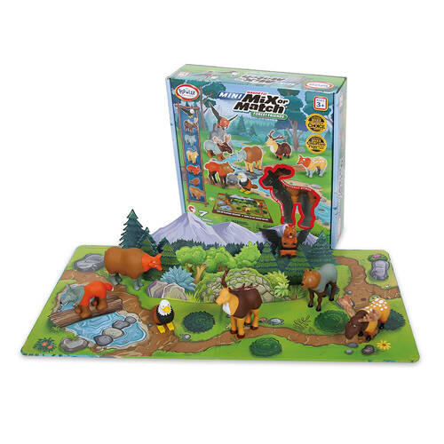 Popular Playthings Mini Magnetic Mix or Match Forest Animals Toy Kids 3y+
