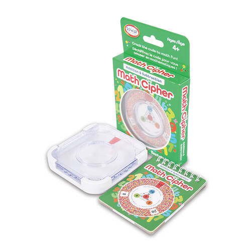 Popular Playthings Math Cipher Addition/Subtraction Wheel Puzzle Kids 4y+
