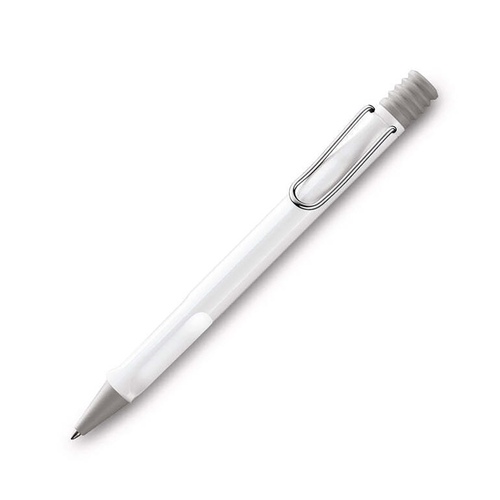 Lamy Safari Ballpoint Pen Medium-1mm Nib Tip - Shiny White