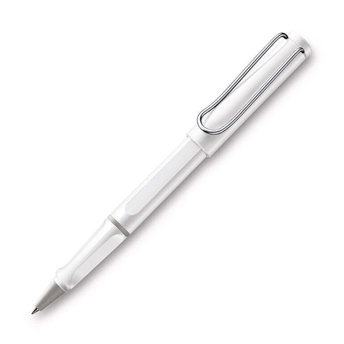 Lamy Safari Rollerball Pen Medium-1mm NIb Tip - Shiny White
