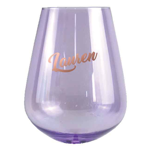 2pc Lauren Stemless 13cm/600ml Wine Glass Drinking Tumbler Set