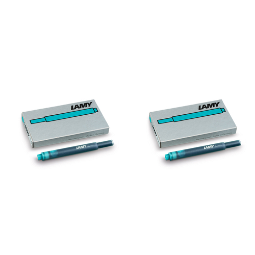 2x 5pc Lamy T10 Fountain Pen Ink Cartridges Hangsell - Turquoise