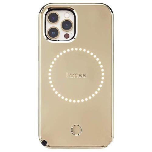 Case-Mate LuMee Halo Case  - For iPhone 12 Pro Max 6.7 - Gold Mirror w/ Micropel