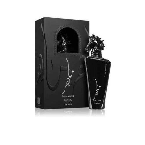 Lattafa Maahir Black Edition EDP Eau De Parfum Fragrance Spray For Men 100ml