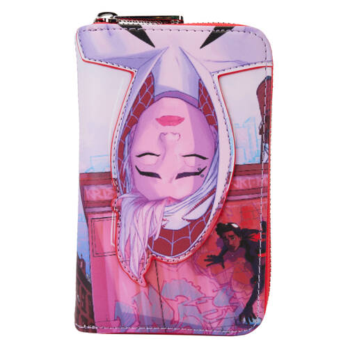 SpiderMan: Across the SpiderVerse SpiderGwen Zip Around Wallet 6x4in