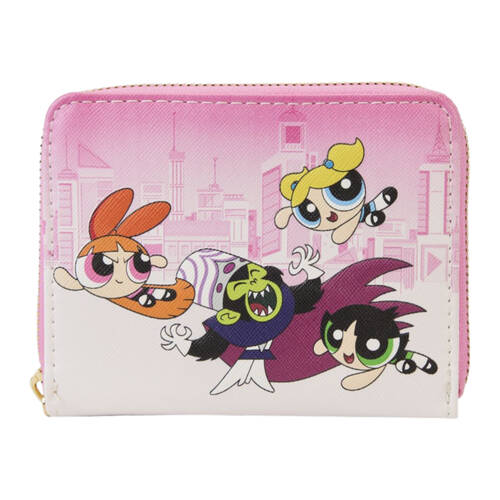 Powerpuff Girls Vs Mojo Jojo Zip Around Wallet 5x4in