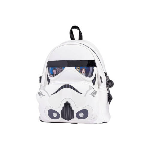 Loungefly Star Wars Stormtrooper Lenticular Unisex Mini Backpack 11in White