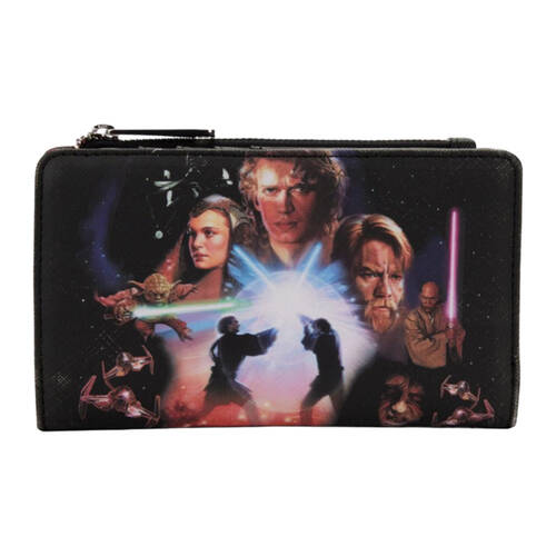Star Wars Faux Leather Prequel Trilogy Flap Purse 4in
