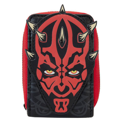 Star Wars Faux Leather The Phantom Menace 25th Anniv Darth Maul Wallet 4.25in