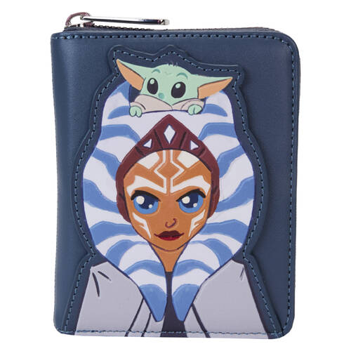 Star Wars The Mandalorian Ahsoka & Grogu Zip Wallet 4x5in