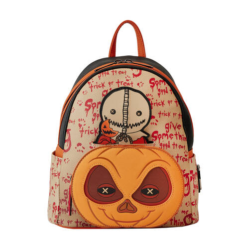 Trick 'r Treat Pumpkin Cosplay Womens Mini Backpack 9x10.5in