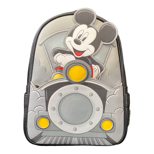 Loungefly Disney Mickey Train Conductor Leather Backpack 23x27cm 12y+