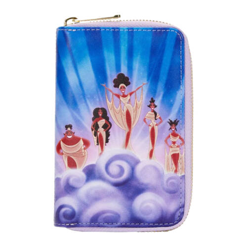 Hercules (1997) Faux Leather Muses Clouds Zip Purse 6x4in