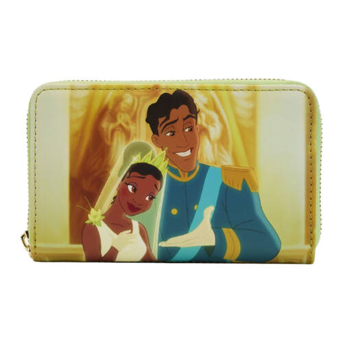 Loungefly Faux Leather The Princess & the Frog Scene Zip Around Purse 4in
