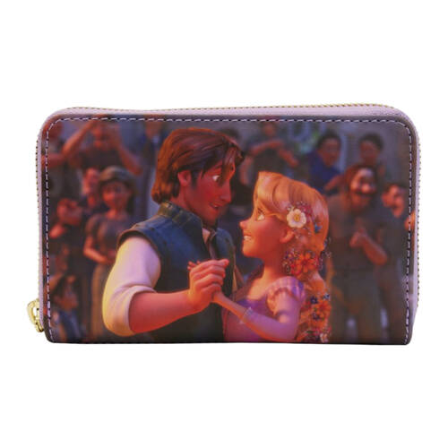 Tangled Princess Scenes Zip Around Purse Coin Wallet