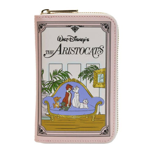 The Aristocats 1970 Book Zip Around Purse Coin Wallet
