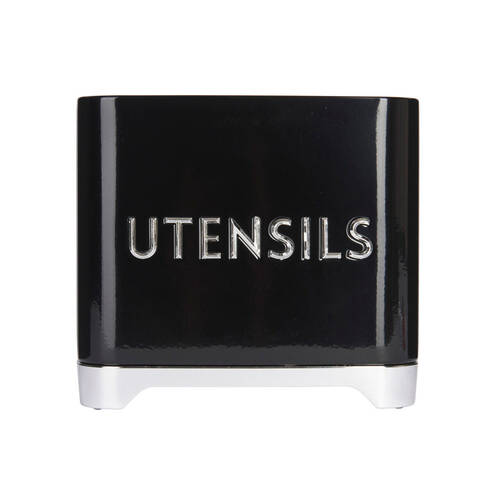 Kitchen Craft Lovello Carbon Steel Utensil Tin Holder - Black