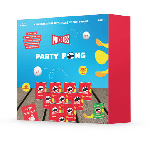 Let's Replay Pringles Party Pong Novelty Game For 2-6 Players 6Y+