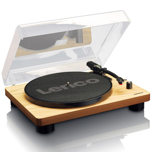 Lenco LS-50 Turntable/Record Player With Built-In 4W Speakers - Wood