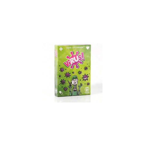 Blue Rocket Virus The Most Contagious Card Game 68 Party Cards Green 8y+