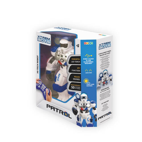 Blue Rocket Xtrem Bots Patrol Bot with Spy Function & Lights and Sounds 5y+