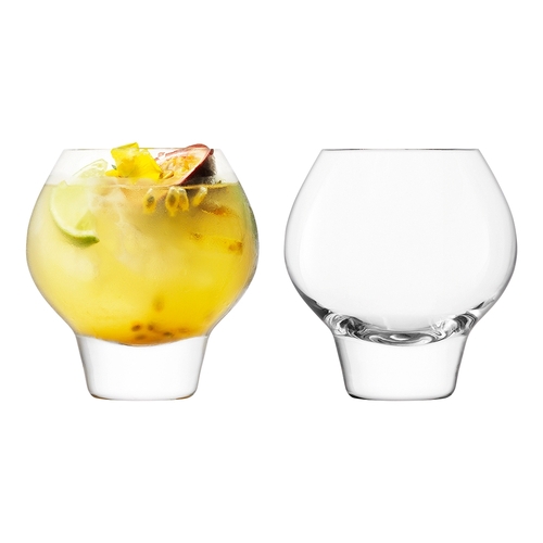 2pc LSA International Rum Balloon Tumbler Drinking Glasses 380ml