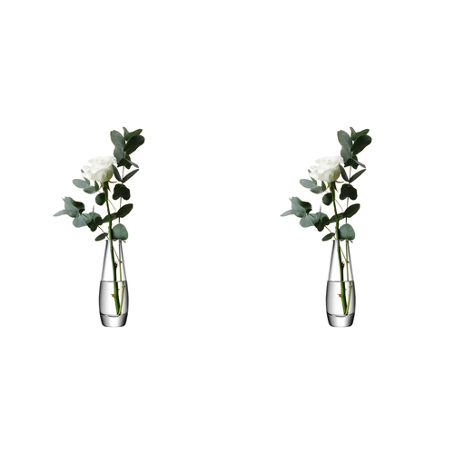2PK LSA International Flower Single Stem Vase Decorative Vessel 17cm