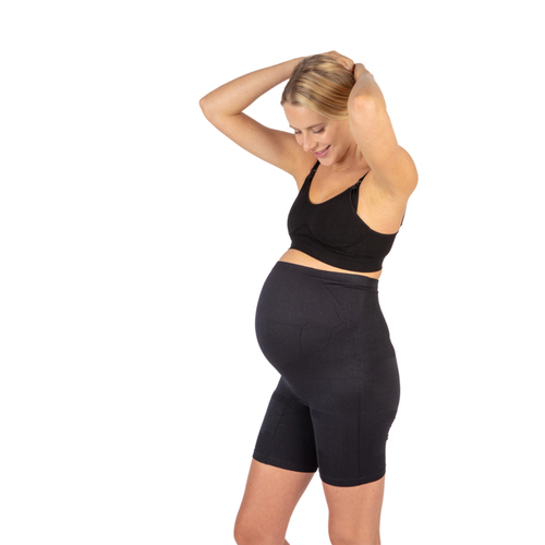 Supacore Emma Pregnancy Compression Support Shorts Black L