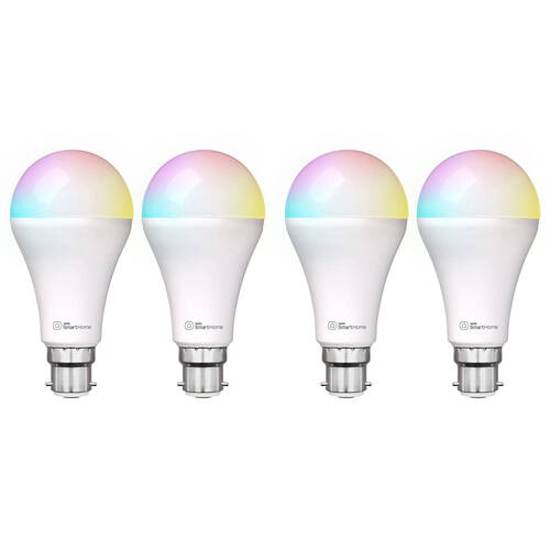 4PK Laser 10W B22 Smart RGB LED Bulb