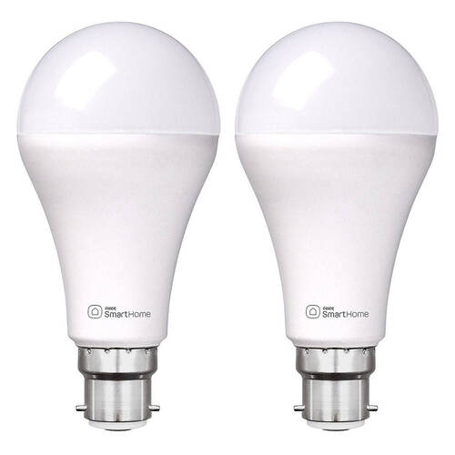 2PK Laser 10W B22 Smart White LED Bulb