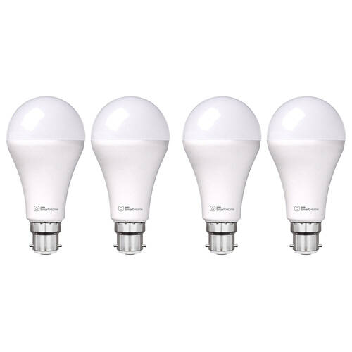 4PK Laser 10W B22 Smart White LED Bulb