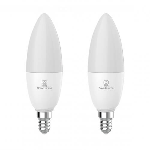 2PK Laser 5W E14 Smart White LED Bulb
