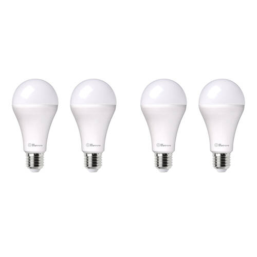 4PK Laser 10W E27 Smart White LED Bulb