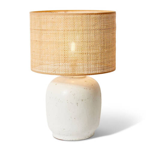 E Style Abner Ceramic Table Lamp Light 43x61cm - White