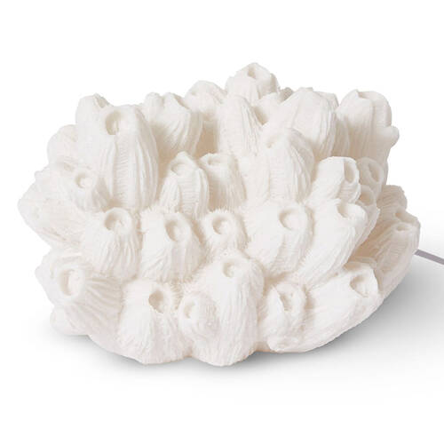 E Style Coral Resin Lamp Sea Lotus 33x27cm - White