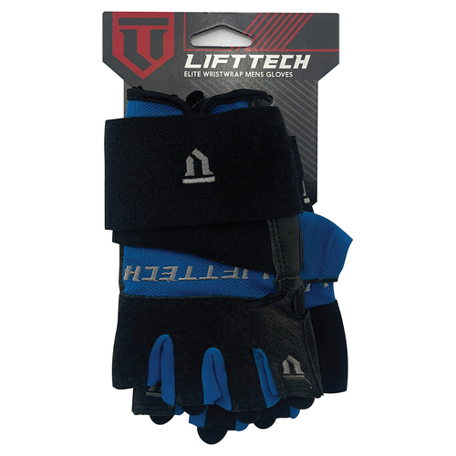 Lifttech Fitness Elite Weight Gloves w/ Wrist Wrap - M