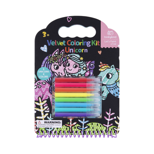 Tookyland Velvet Colouring Kit - Unicorn