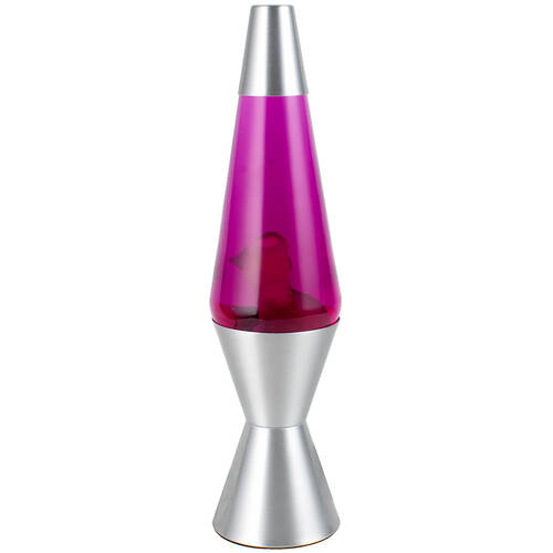 Purple-Pink/White Wax Liquid Lava Lamp Retro Light 37cm