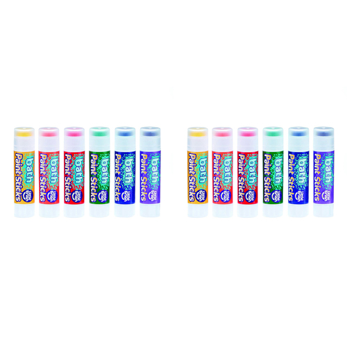 2x 6pc Little Brian Paint Sticks Bath Kids/Childrens Toy  3+