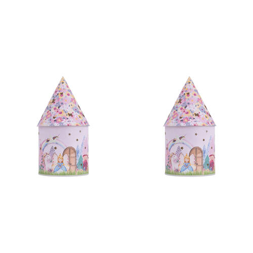 2PK Splosh Fairy Princess Plastic/Paper Light Up House 10.5x22cm