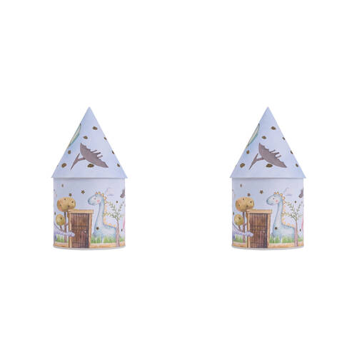 2PK Splosh Dinosaur Plastic/Paper Light Up House 10.5x22cm