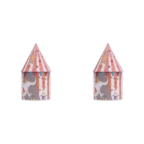 2PK Splosh Circus Plastic/Paper Light Up House 10.5x22cm